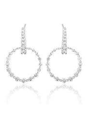 14k WHITE GOLD WOMENS EARRING LE-4270 DIAMOND 1.02CT TW