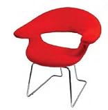 Walker Edison Furniture CH38RD Ultra Soft Studio Chair Red (set of 2)