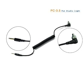 Pixel Pro Sync Lead PC-3.5mm for Studio Light with Screwlock for Studio