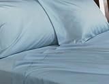 ELEGANCE 500 Thread Count Bed Sheet Set Egyptian Cotton Light Blue Full
