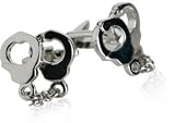 Police Silver Handcuff Cufflinks