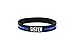 Thin Blue Line Police Officer Awareness Silicone Band 7.5