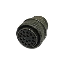 Amphenol Industrial MS3106A18-1P Circular Connector Pin, General Duty, Non-Environmental, Threaded Coupling, Solder Termination, Straight Plug, 18-1 Insert Arrangement, 18 Shell Size, 10 Contacts