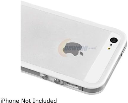 New!!! Apple Iphone 5 TPU Bumper Case Combo Set w/ "Front & Back High Quality Screen Protector" Full Protection Solution (WHITE / CLEAR)