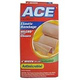 Ace Elastic Bandage Velcro, Antimicrobial # 7604 - 4 Inches