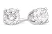1/2 Carat Diamond Stud Earrings Platinum