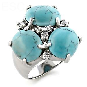 Jewelry - Antique Rome Turquoise CZ Ring SZ 6
