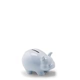 Gund Title: My First Piggy Bank Small Blue Piggy Ceramic Stoneware Bank