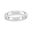 14K White Gold Comfort Fit Beveled Edged Wedding Band For Men and Women - Size 7