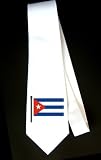Party Decoration Necktie with Cuban, flag, Cuba