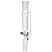 Chemglass CG-1713-06 Glass Cylindrical Style Graduated Addition Funnel, with 2mm PTFE Metering Stopcock, 25mL Capacity, 24/40 Joint