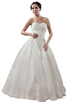 Hot Sale GEORGE BRIDE Organza Sweetheart Ruched Wedding Dress Size 14 Ivory
