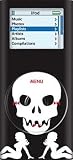 Skull with Lady Silhouette - Apple iPod nano 2G (2nd Generation) 2GB 4GB 8GB Hard Case iJacket - Shock Absorbent Hard Protective Faceplate Cover + FREE Rotating Belt Clip Holster + FREE Lanyard + FREE Screen Protector