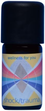 Shock/Trauma Essential Oil Blend. True Botanical, 100% Pure And Natural, Undiluted, High Quality, Therapeutic Grade (Blend of: Tea Tree, Melissa, Ravensara, Marjoram, Neroli, Immortelle, Rose, Thyme, St. John's Wort) - 5 ml