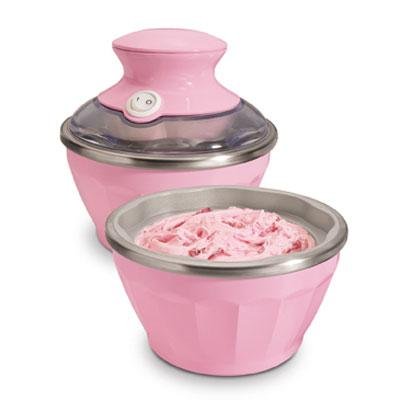 "Half Pint Soft-Serve Ice Cream Maker, Pink" "Half Pint Soft-Serve Ice Cream Maker, Pink"