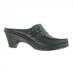 Rosemary Clog in Black Tumbled