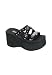 Women's Slip On Mules With 3.5 Inch Platforms