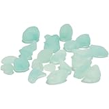 CYS Vase Filler Sea Glass Table Scatters, Frosted Light Blue, Pack of 4 bags (4lbs)