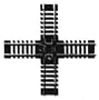 HO Code 100 90 Degree Custom Crossing