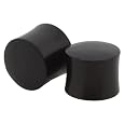 Pair of Solid Areng Wood Double Flared Plugs 10mm 00 Gauge
