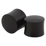 Pair of Solid Areng Wood Double Flared Plugs 10mm 00 Gauge