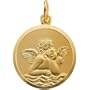 14K Yellow Gold Angel Pendant