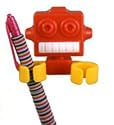 Robot Clip Holder - Toothbrush, Razor, Etc.