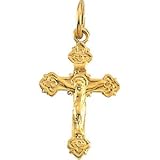 14K Yellow Gold Child's Crucifix Pendant This Item Is Approximately 0.3 grams