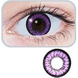 GEO CM-831 Angel Colour 2-Tone Purple Circle Lens Soft Contact Lens (x1 PAIR)IMAGE