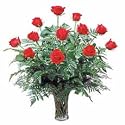 One Dozen Long Stem Red Roses