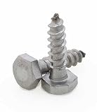 Stainless Steel 18-8 Lag Bolts 3/8 Silver,ANSI B18.2.1