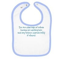 Robot Shortage Infants Bib