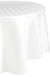 Lenox Laurel Leaf 70-by-104-Inch Oval Tablecloth, White