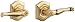Baldwin 5238.003.LENT Bethpage Lever Keyed Entry Set, Lifetime Polished Brass