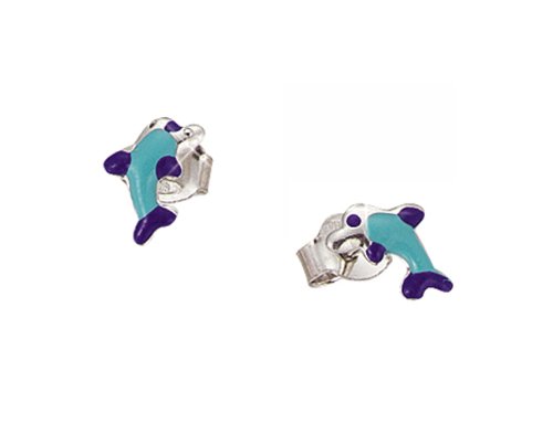 SCOUT Kinderschmuck Ohrstecker 925 Sterling Silber Delfin handemailliert Preisvergleich