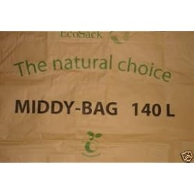 140 Litre Biodegradable Paper Wheelie Bin Liner 10 Liner Pack - 100% Biodegradable & Compostable