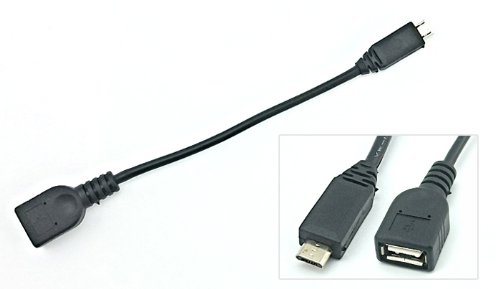 Lecteurs de carte mémoire externes SainSmart Câble Adapteur Micro USB Host-Modus (Câble OTG) pour Samsung Galaxy S2 i9100 i9101,MOTO XOOM , Nokia N810 / N900, Toshiba TG01, Archos G9 LIMITED DISCOUNT TODAY