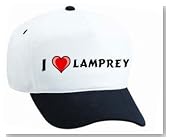 I Love lamprey White Cap