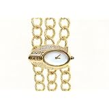 Just Cavalli Triptic - Gold Plated Chain Bracelet Dress Watch by Roberto Cavalli
