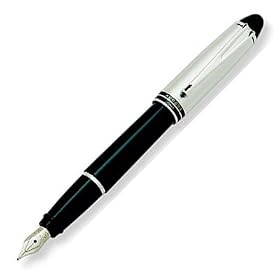Aurora Ipsilon Black w  Chrome Cap Fountain Pen