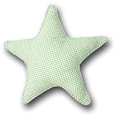 Tadpoles Classics Gingham Green - Star Throw Pillow