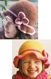 Pick Up Sticks! Knit Felting Patterns-Felted Wavy Flower Hat