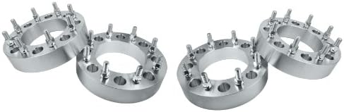 4 Pc 2011-2014 Chevy Silverado &amp; Gmc Sierra 3500 HD Dually Only Billet 2" Thick Wheel Spacers Adapters 8x210 MM W/ 14x1.5 Studs
