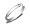 Women's 10k White Gold 3mm Traditional Wedding Band Ring, Size 4