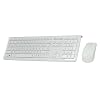 Perixx PERIDUO-703W DE, Funk Tastatur und Maus Set - 2.4G - Bis zu 10m Reichweite - Mini USB Empf�nger - Klavierlack Weiss - 128 Bit AES Encryption - QWERTZ DE Layout