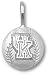 Kentucky Wildcats Solid Sterling Silver ''UK'' Baseball Pendant