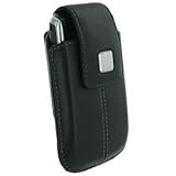 Etui/housse vertical cuir noir avec clip ceinture pivotant à 360° pour Blackberry Curve 8520 / Curve 9300 3G /Bold 9700 et Torch 9800 / 534999