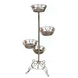 GARDEN　COLLECTION　【86106】　フラワースタンド　550×1310×550mm　5.9kg　木、鉄製