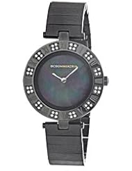 BCBGMAXAZRIA Womens BG8250 Analog Vintage Black Mother-Of-Pearl Dial Watch