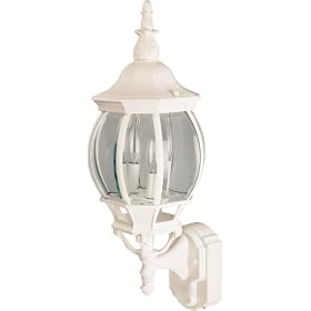 Heath Zenith SL-4197-WH Oversize Motion-Activated Eight-Sided Lantern White, with Curved... by Heath/Zenith